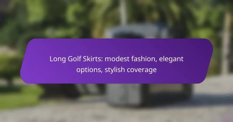 Long Golf Skirts: modest fashion, elegant options, stylish coverage