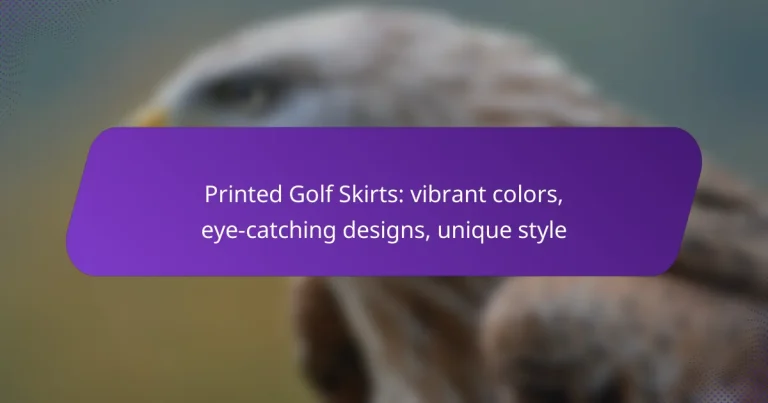 Printed Golf Skirts: vibrant colors, eye-catching designs, unique style